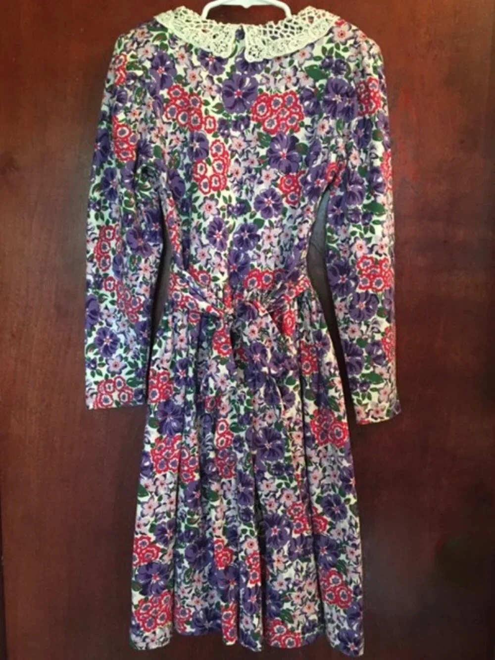Christie Brooks Classic Late '80s/Early '90s Girls Size 7/8 Vibrant Cotton Dress